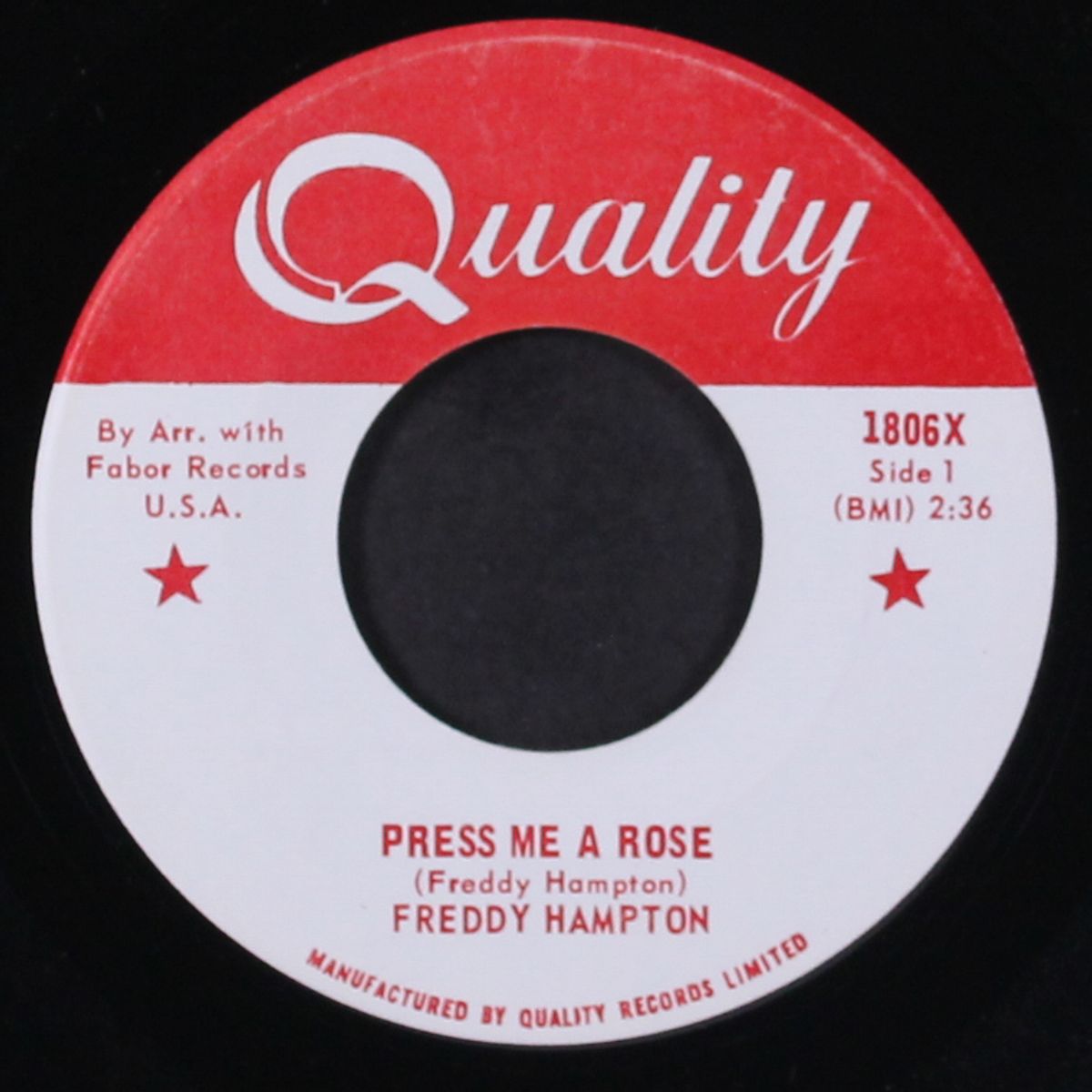 press me a rose / read them on a rainy day by FREDDY HAMPTON