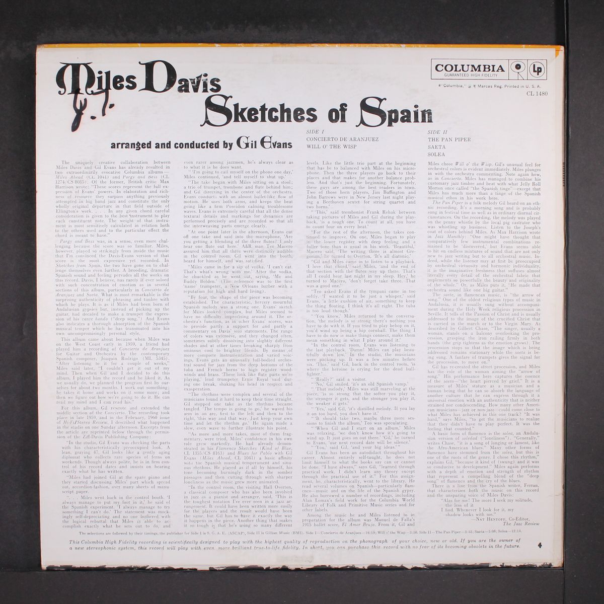 sketches of spain by MILES DAVIS