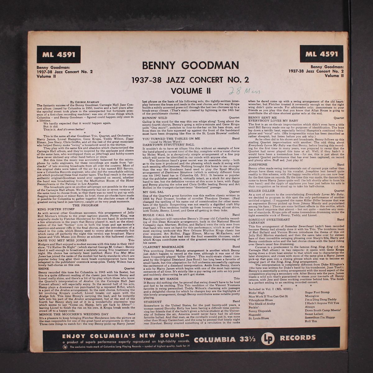 1937/38 jazz concert no. 2, vol. 2 by BENNY GOODMAN