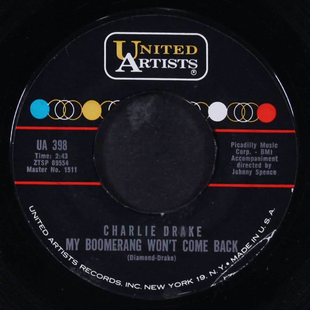 my boomerang won't come back / she's my girl by CHARLIE DRAKE