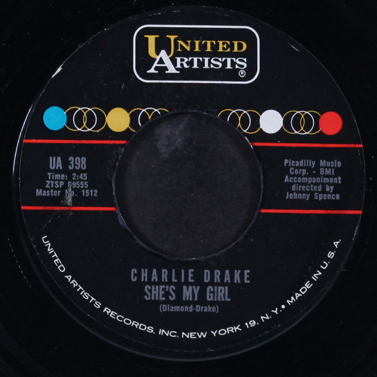 my boomerang won't come back / she's my girl by CHARLIE DRAKE