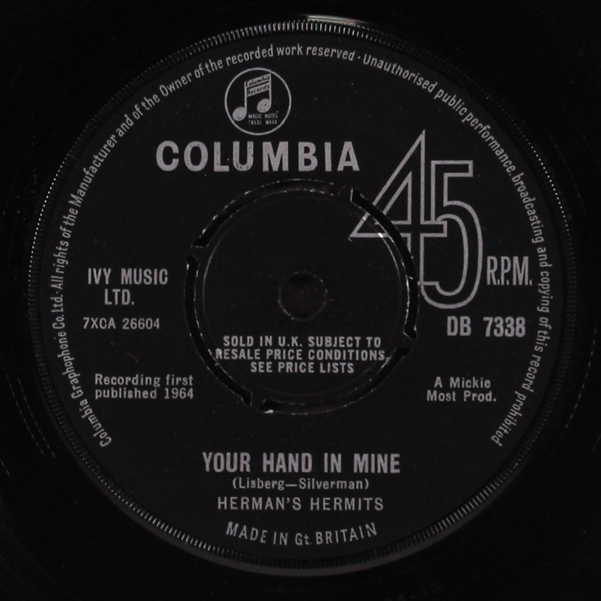 i'm into something good / your hand in mine by HERMAN'S HERMITS