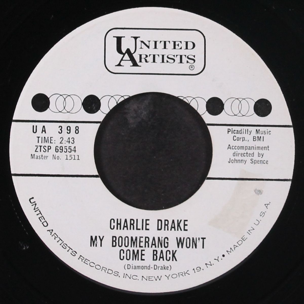 my boomerang won't come back by CHARLIE DRAKE