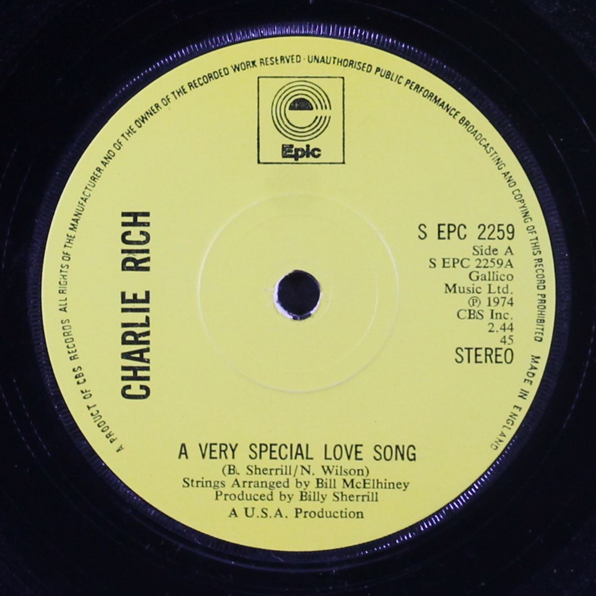 a very special love song by CHARLIE RICH