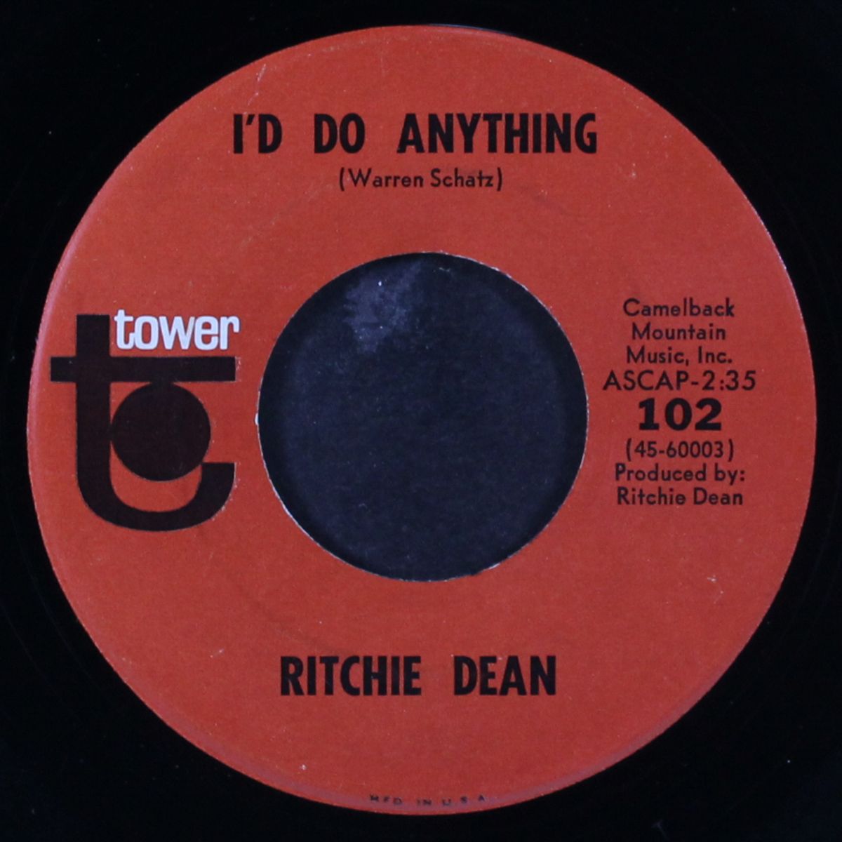 goodbye girl / i'd do anything by RITCHIE DEAN
