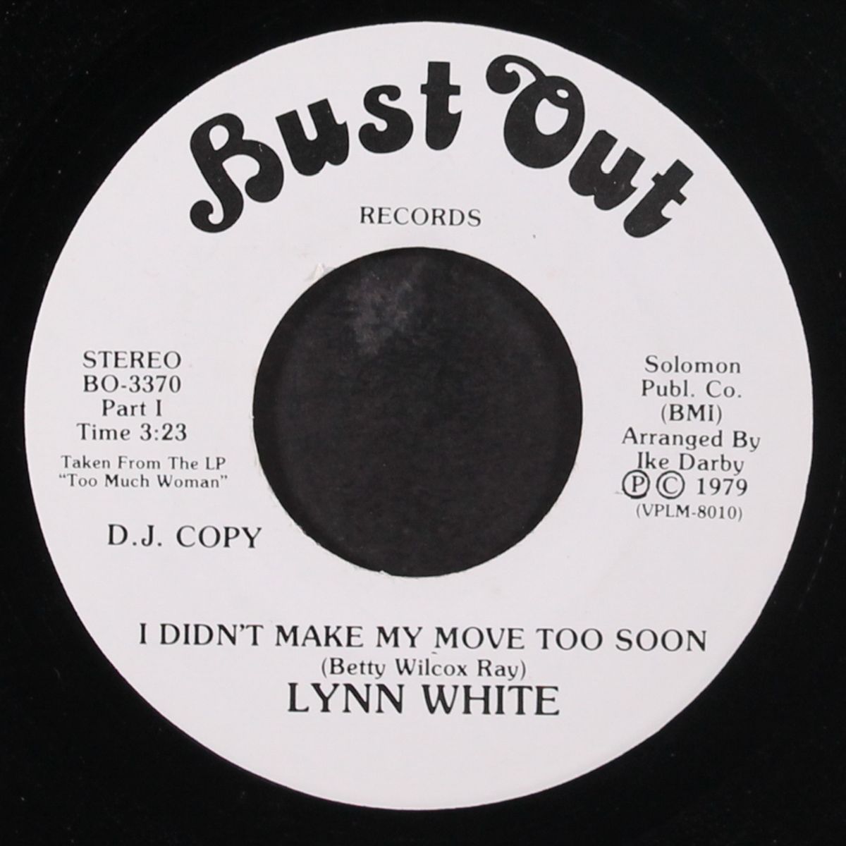 i didn't make my move too soon / same by LYNN WHITE