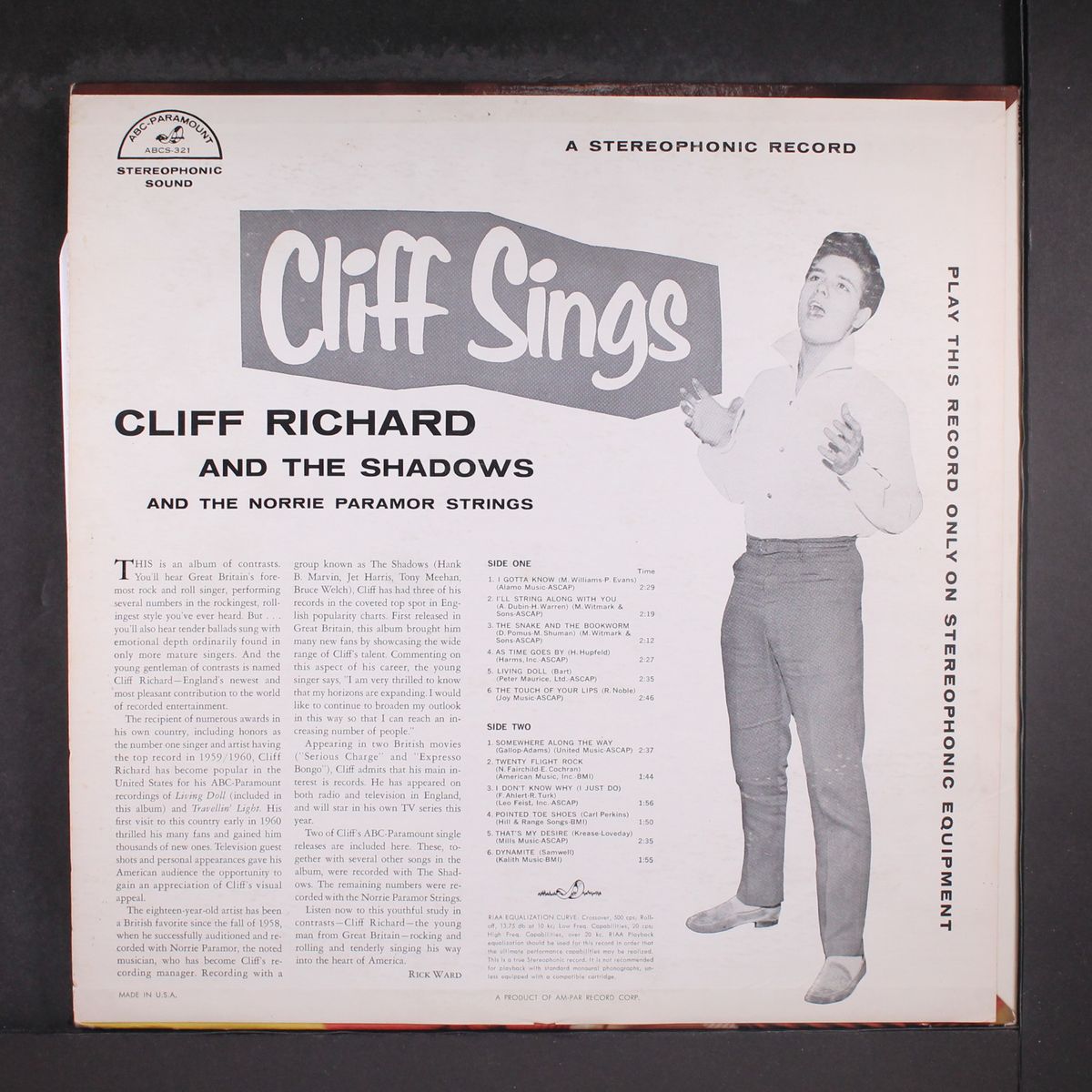 cliff sings by CLIFF RICHARD & SHADOWS