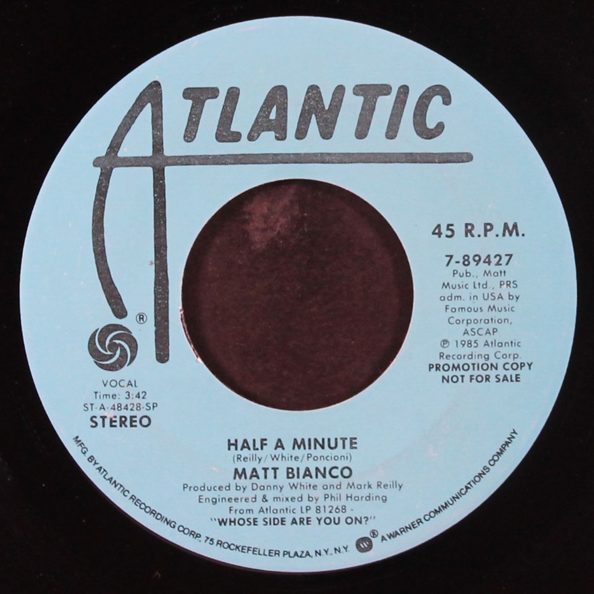 half a minute / same by MATT BIANCO