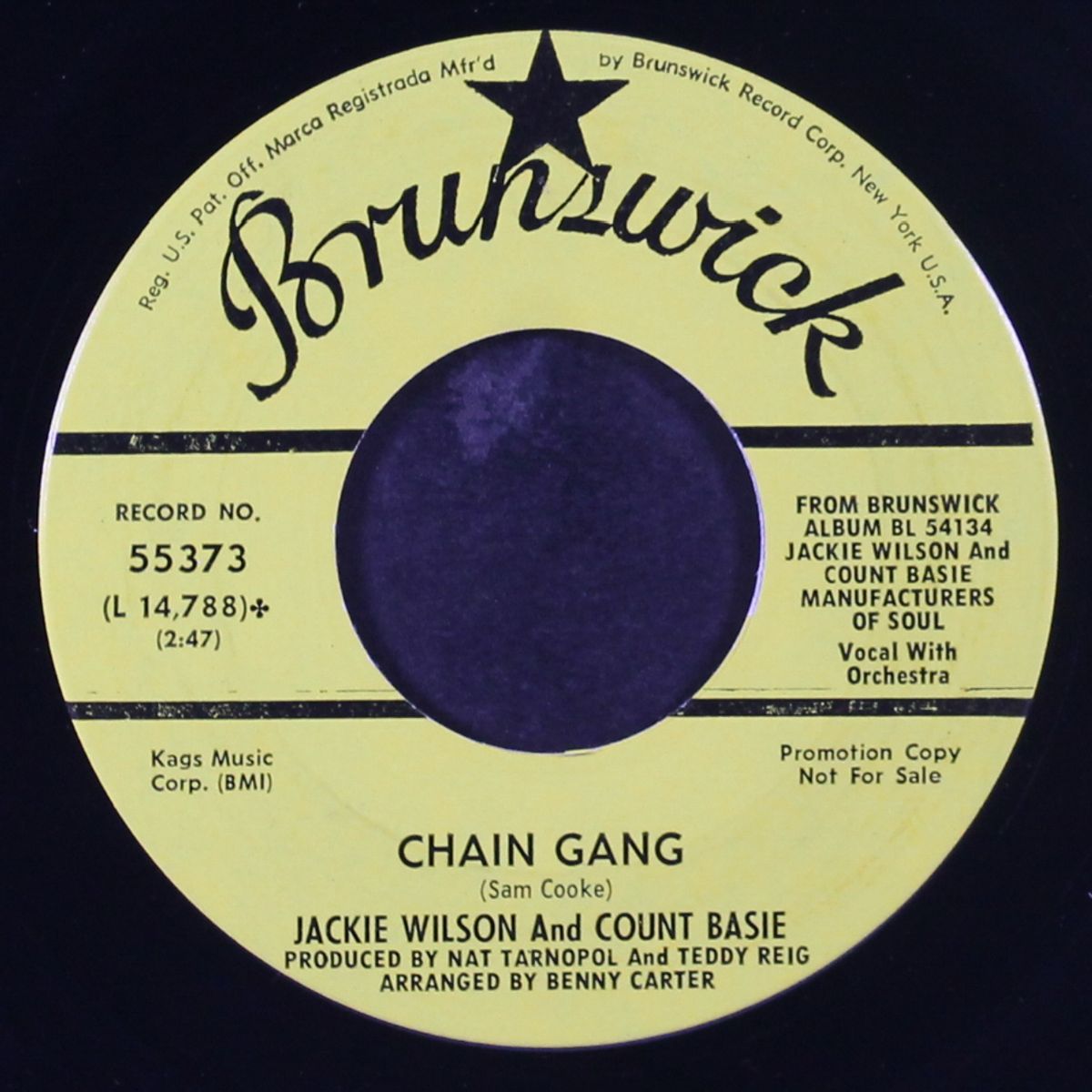 chain gang / funky broadway by JACKIE WILSON & COUNT BASIE