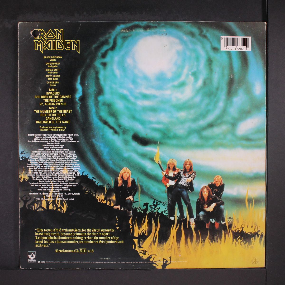 the number of the beast by IRON MAIDEN