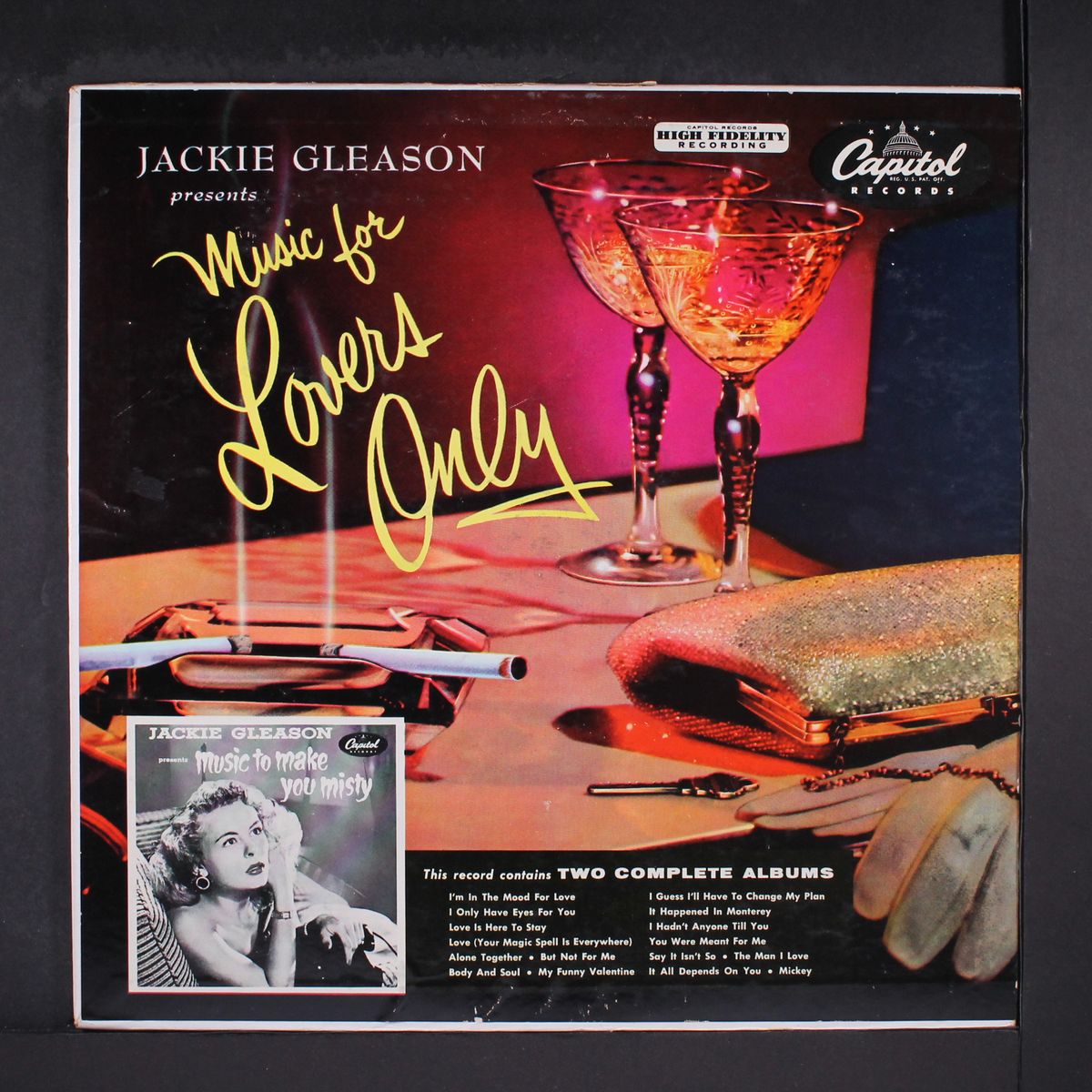 presents music for lovers only / music to make you misty by JACKIE GLEASON