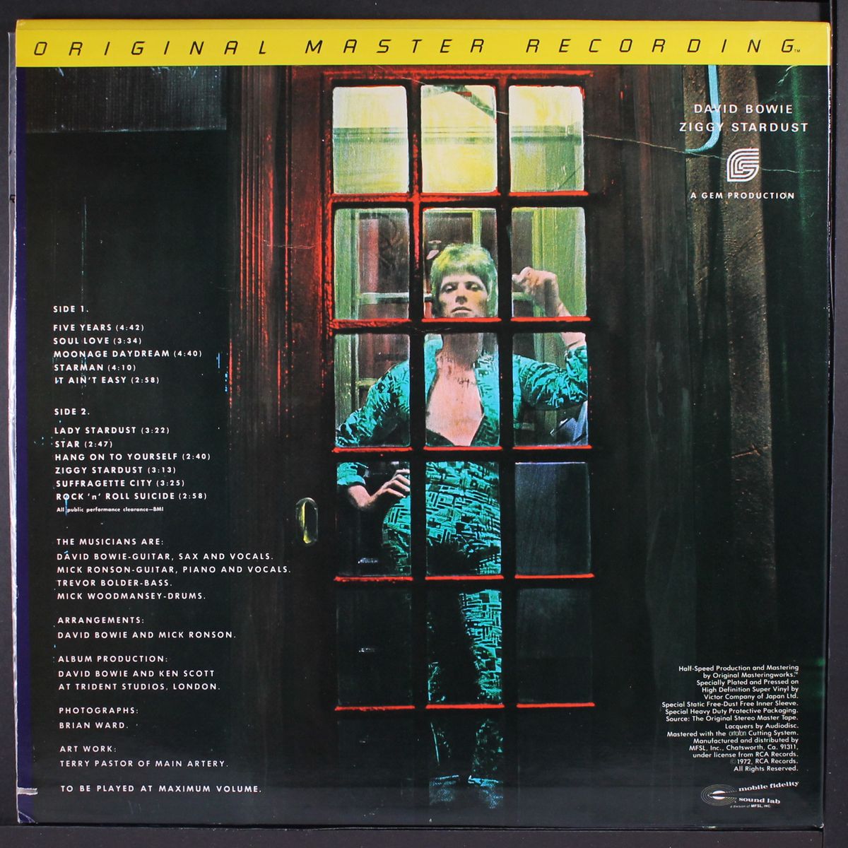 the rise and fall of ziggy stardust by DAVID BOWIE