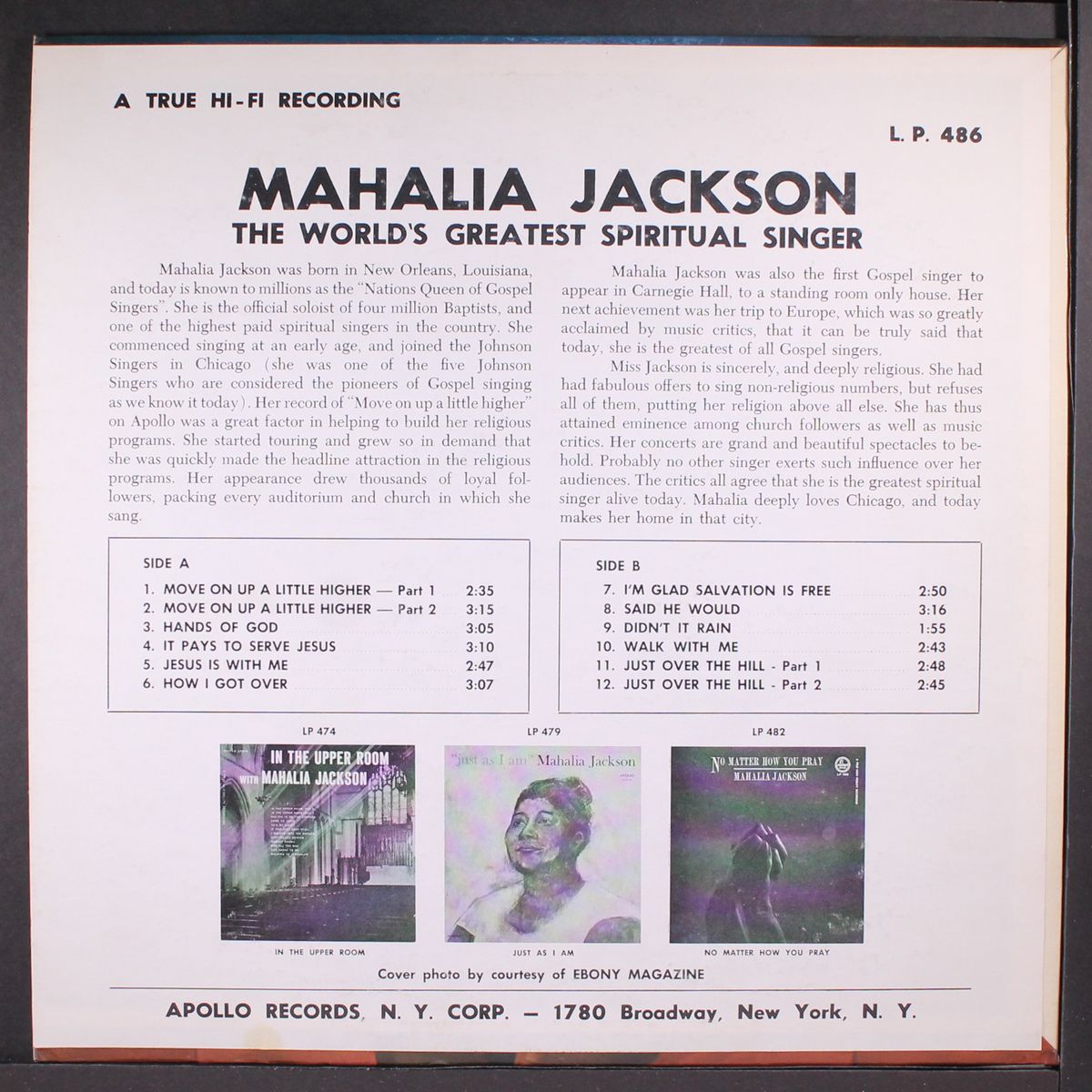 mahalia by MAHALIA JACKSON