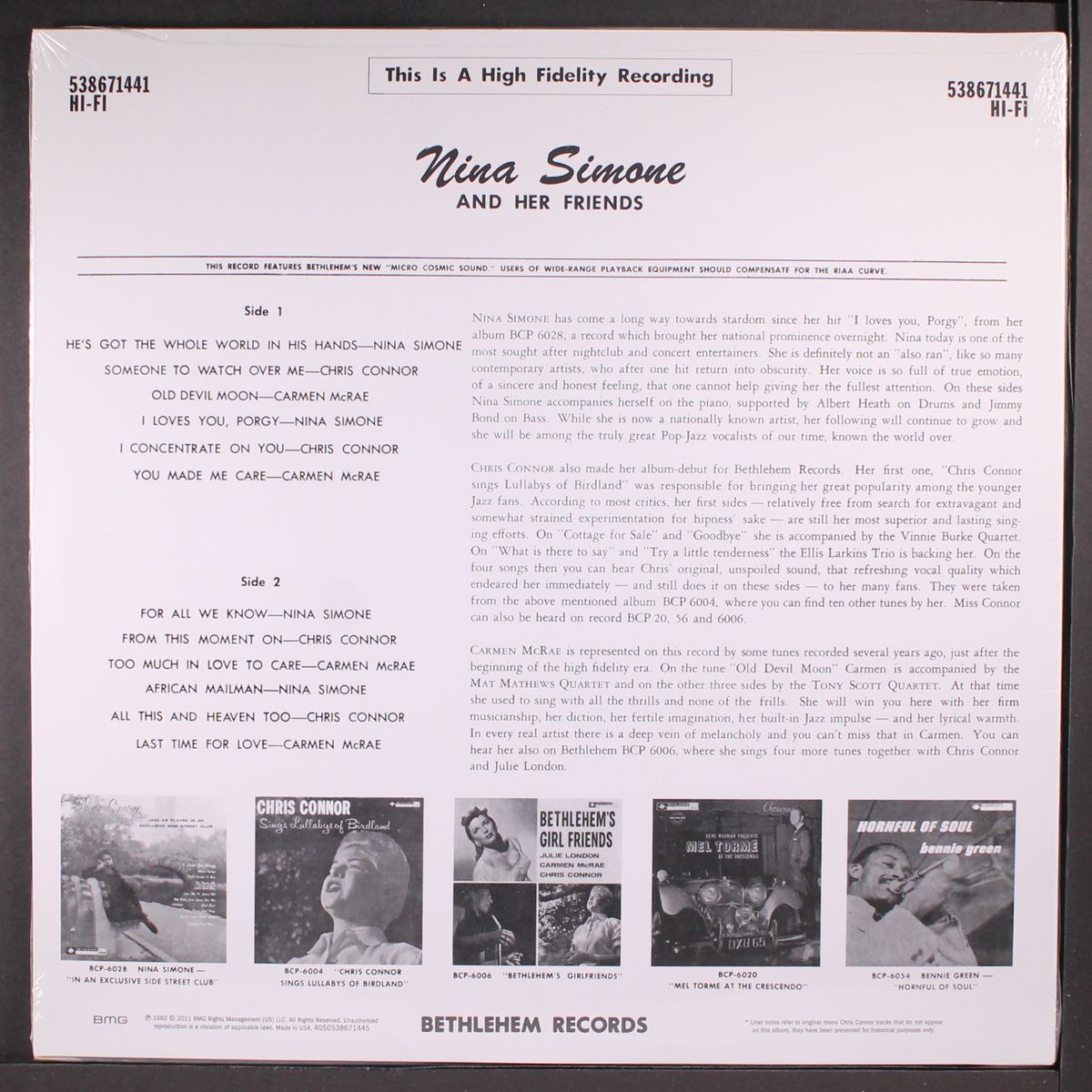 an intimate variety by NINA SIMONE