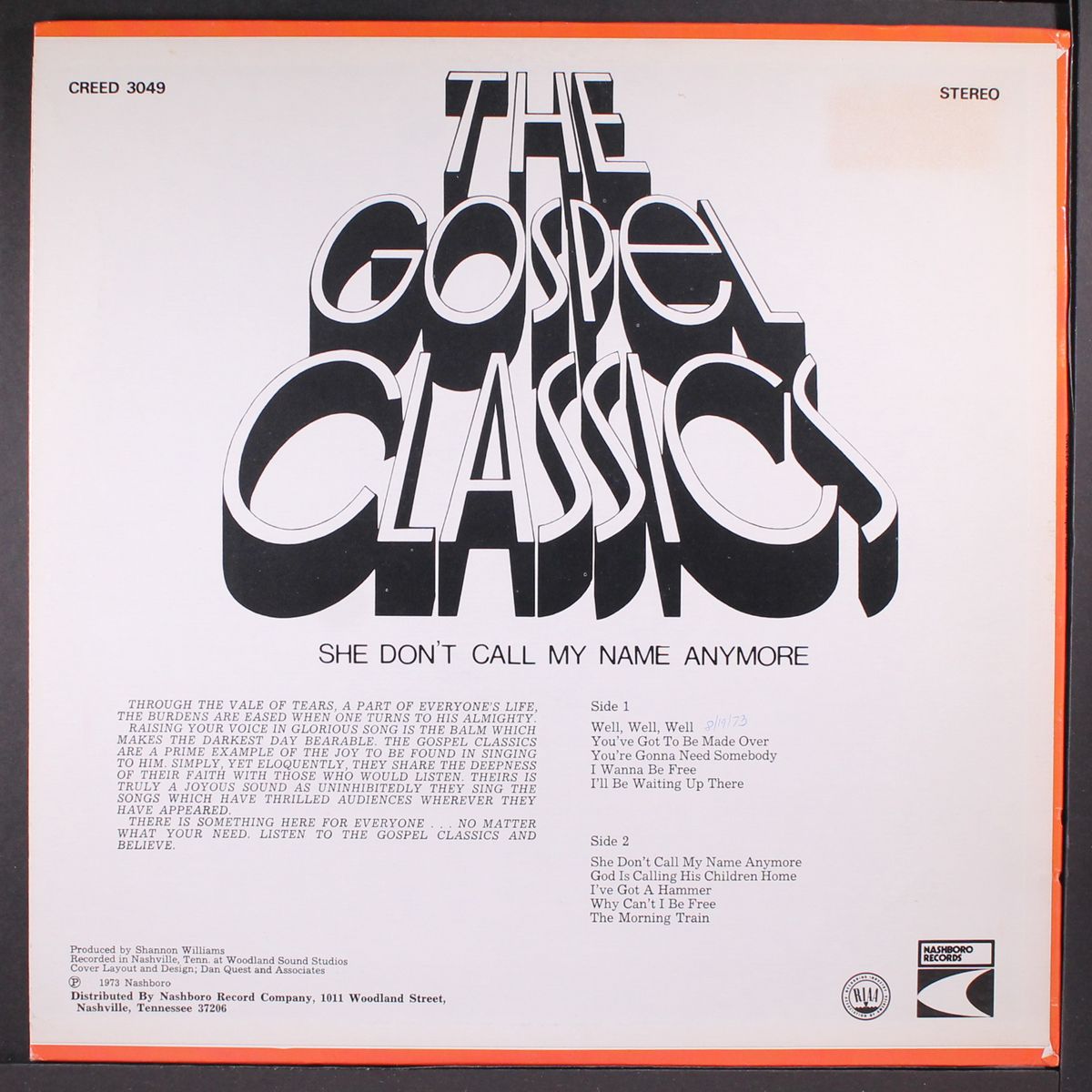 she don't call my name anymore by GOSPEL CLASSICS