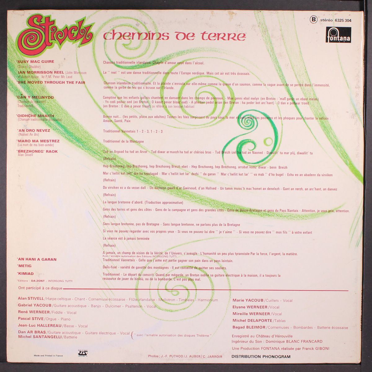 chemins de terre by ALAN STIVELL