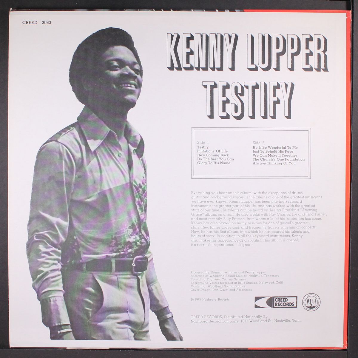 testify by KENNY LUPPER