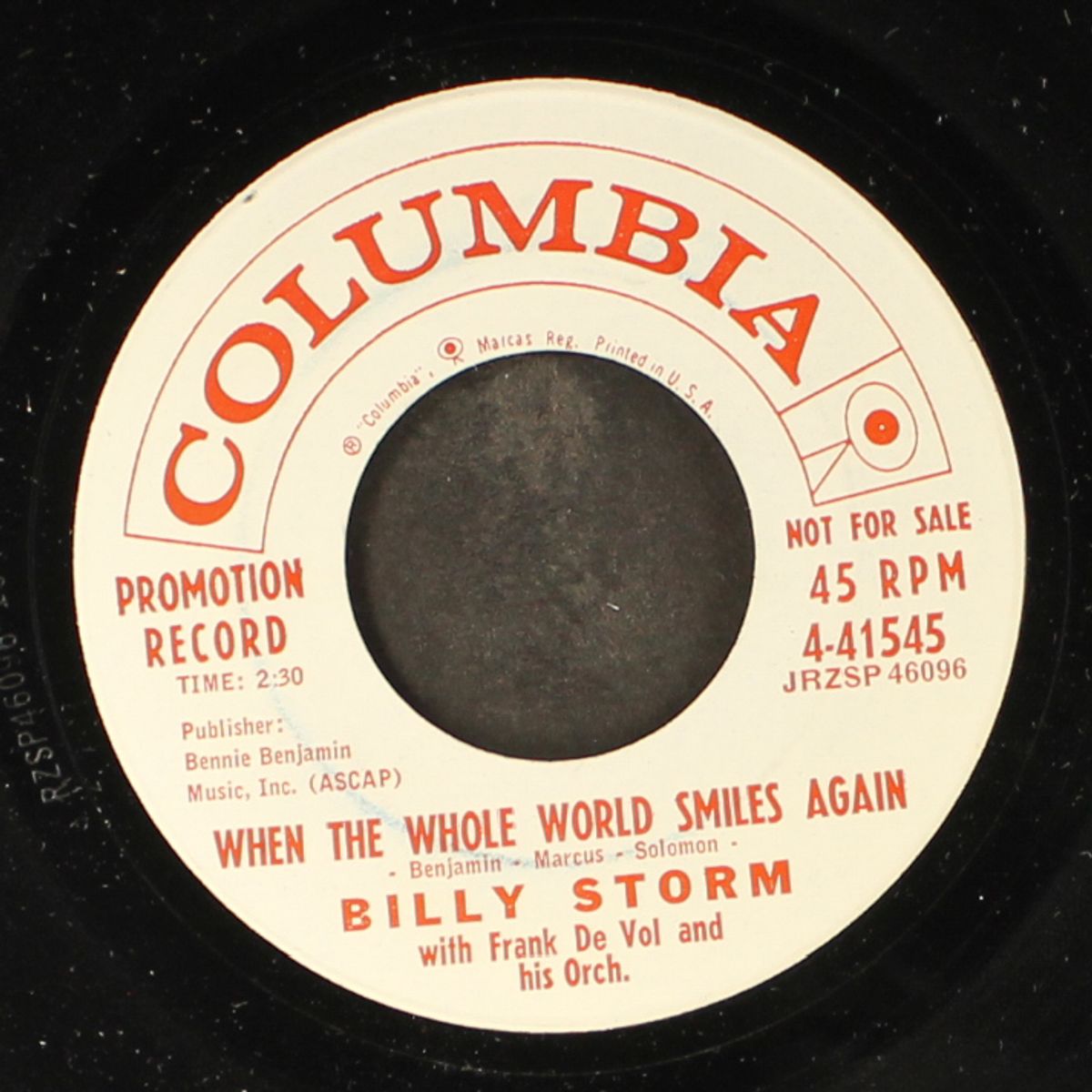 when the whole world smiles again / enchanted by BILLY STORM