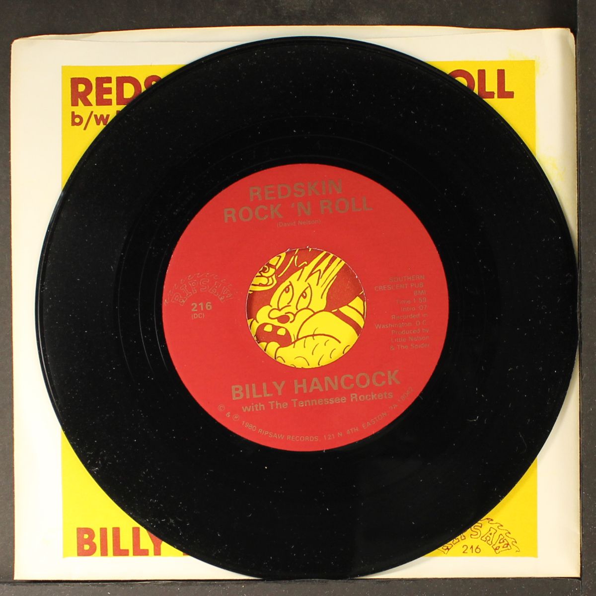 redskin rock 'n roll / lonely blue boy by BILLY HANCOCK