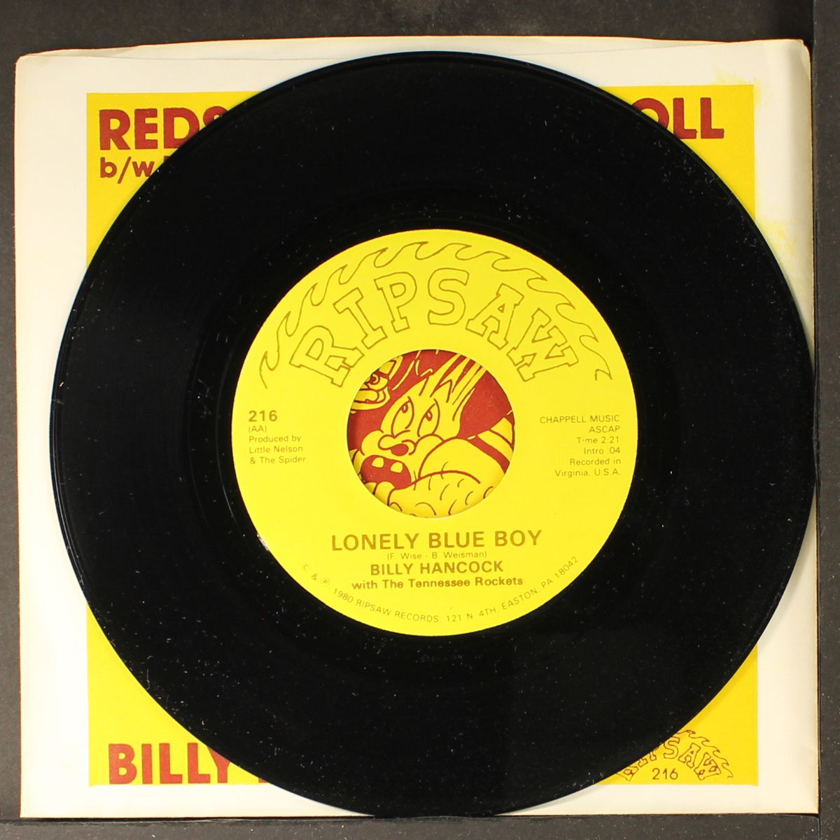redskin rock 'n roll / lonely blue boy by BILLY HANCOCK
