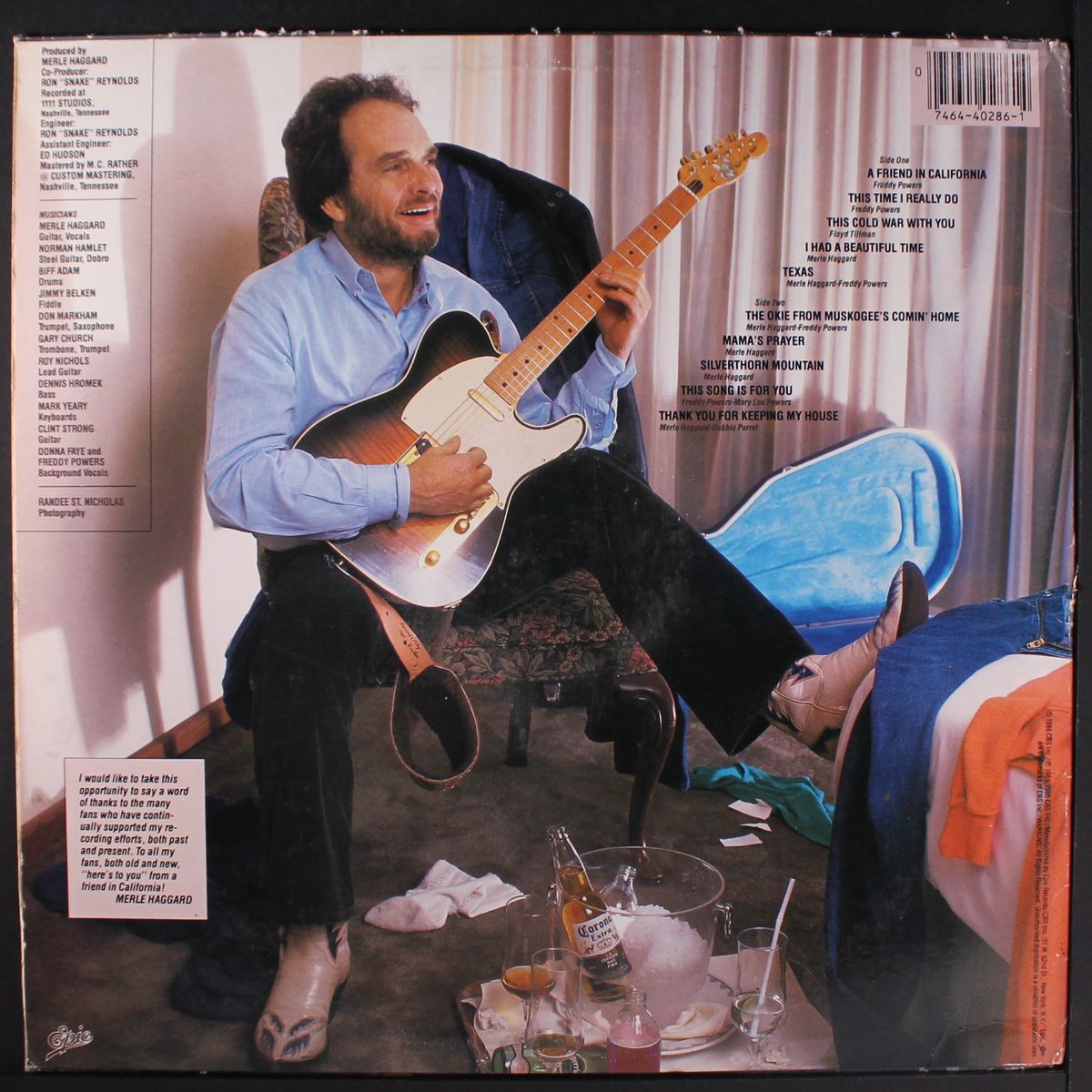 a friend in california by MERLE HAGGARD