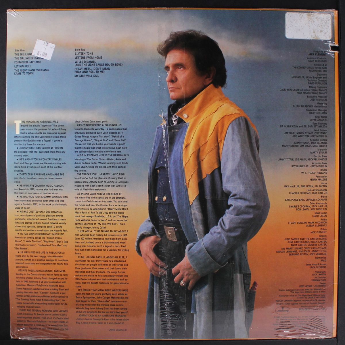 is coming to town by JOHNNY CASH