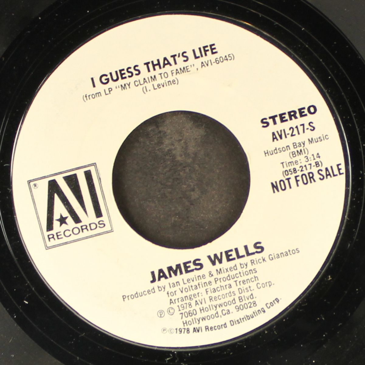 my claim to fame / i guess that's life by JAMES WELLS