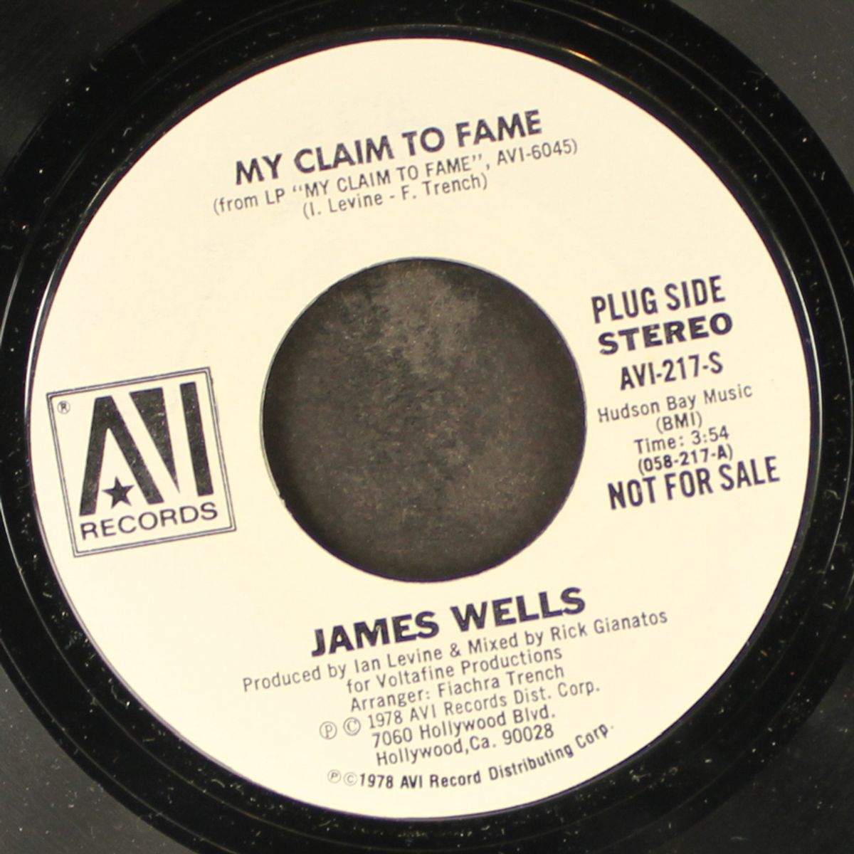 my claim to fame / i guess that's life by JAMES WELLS