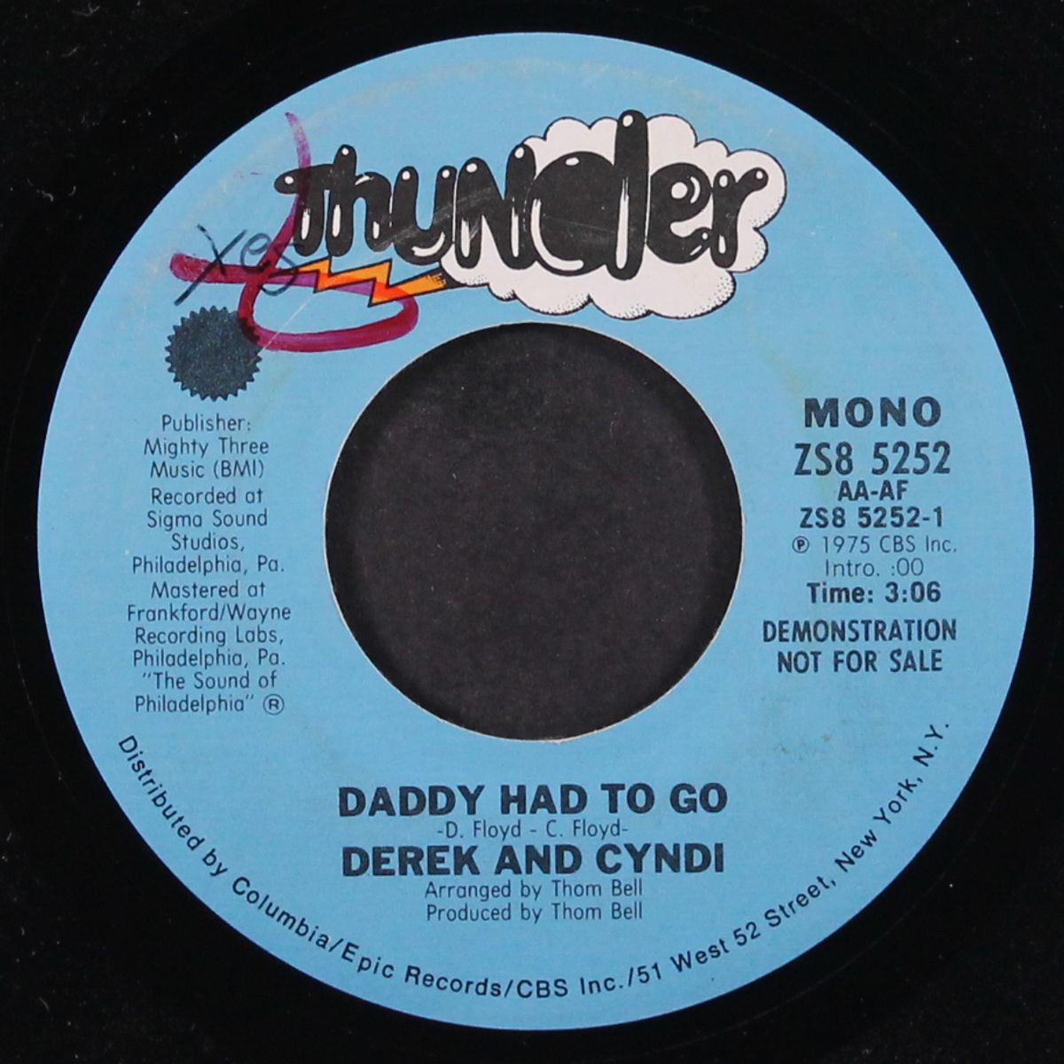 daddy had to go / mono by DEREK & CYNDI