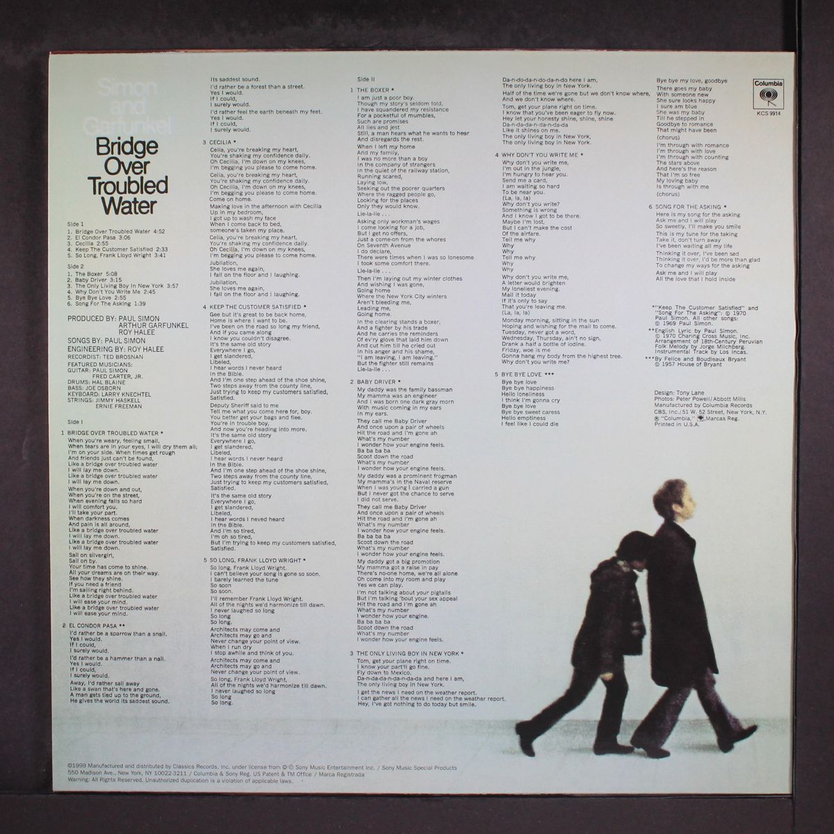 bridge over troubled water by SIMON & GARFUNKEL