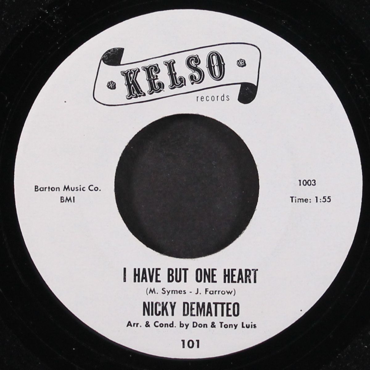 i have but one heart / tell the world about you by NICKY DEMATTEO