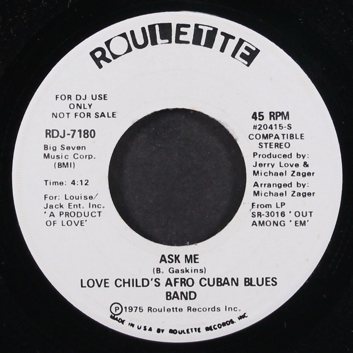 ask me by LOVE CHILD'S AFRO CUBAN BLUES