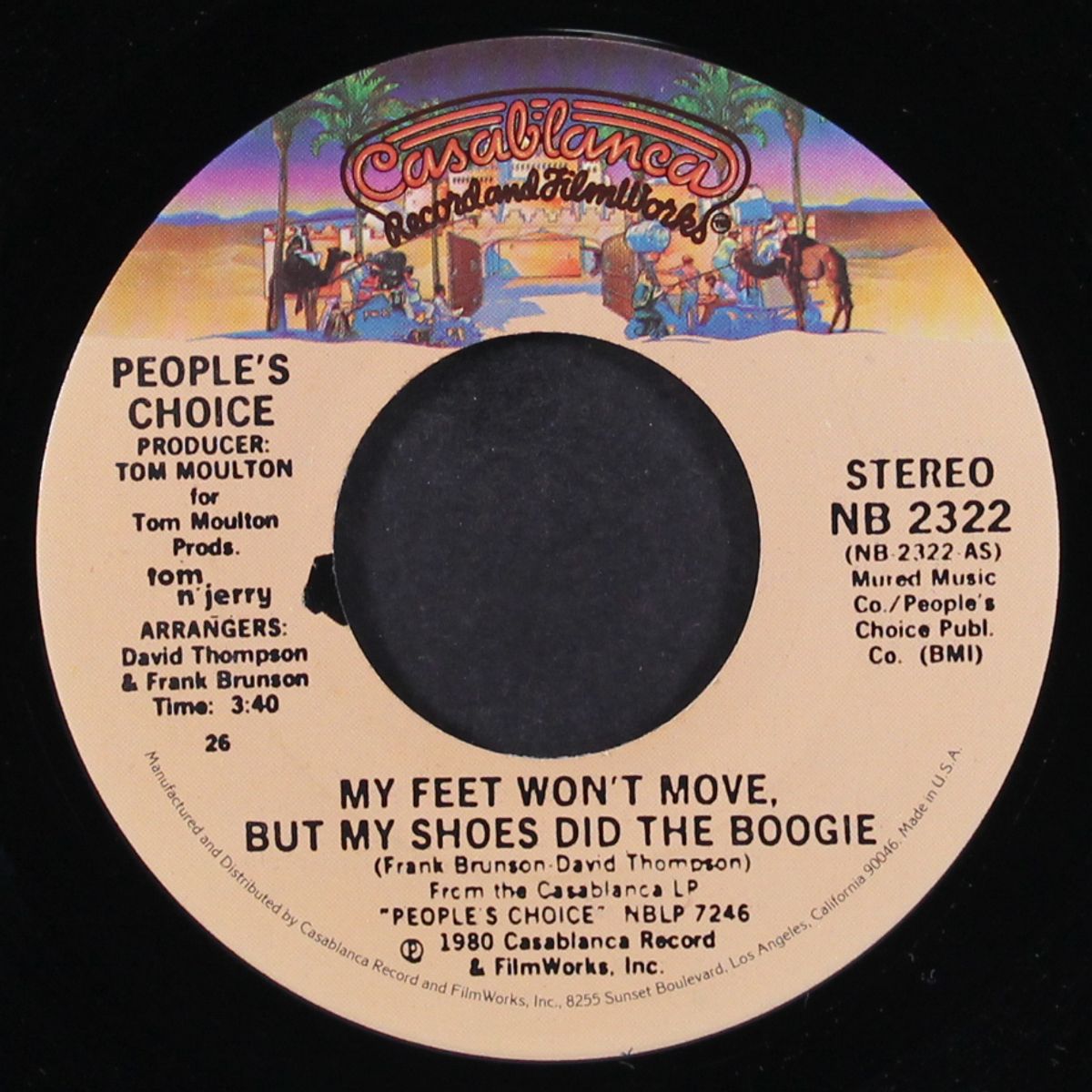 my feet won't move but my shoes did the boogie by PEOPLE'S CHOICE