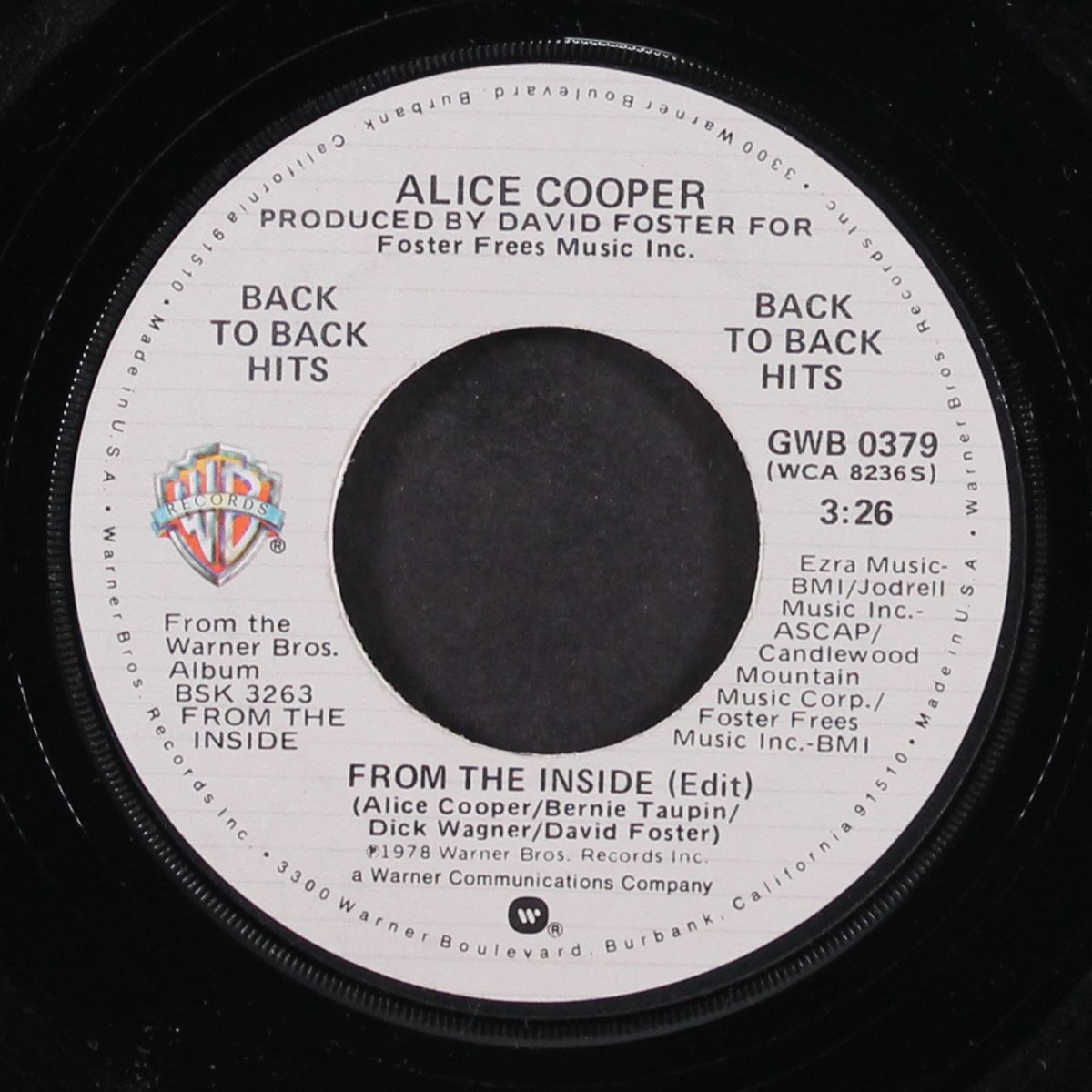 how you gonna see me now / from the inside by ALICE COOPER