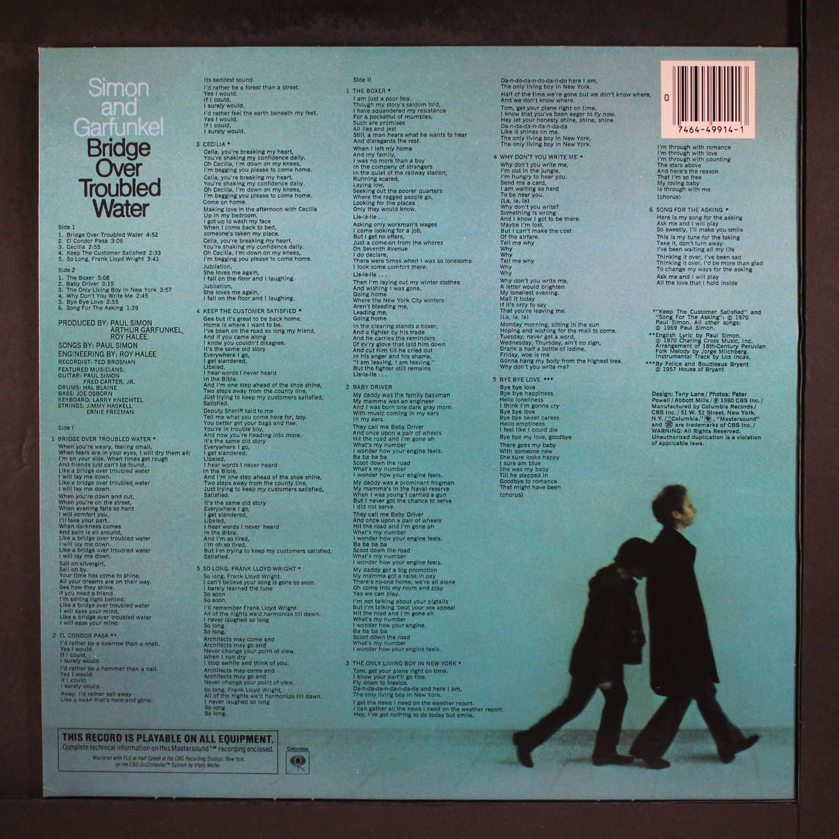 bridge over troubled water by SIMON & GARFUNKEL
