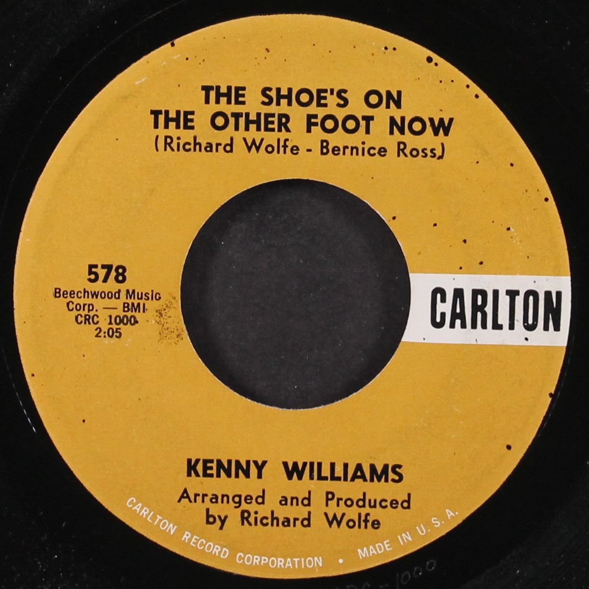 sugar lump / the shoe's on the other foot now by KENNY WILLIAMS & CHORUS