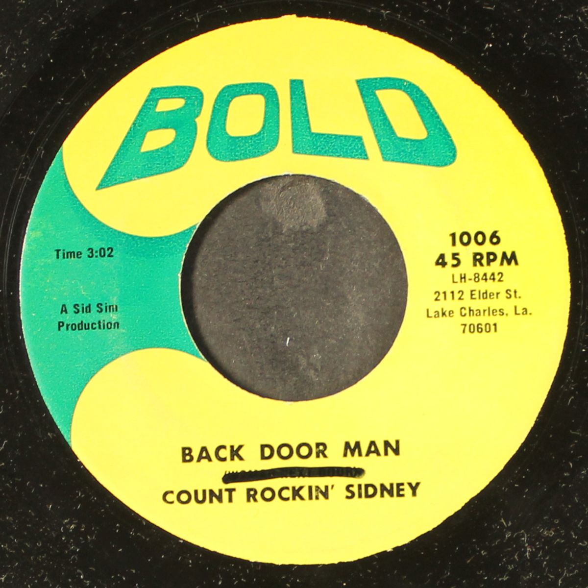 bury the hatchet / back door man by COUNT ROCKIN' SIDNEY