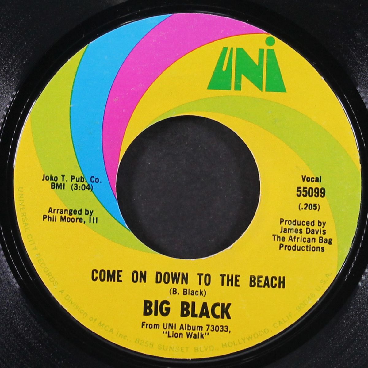 love, sweet like sugar cane / come on down to the beach by BIG BLACK