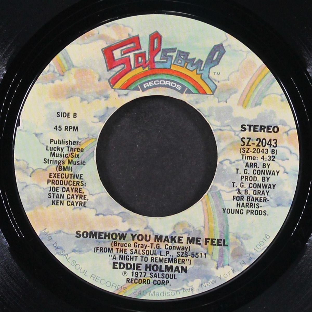 you make my life complete / somehow you make me feel by EDDIE HOLMAN
