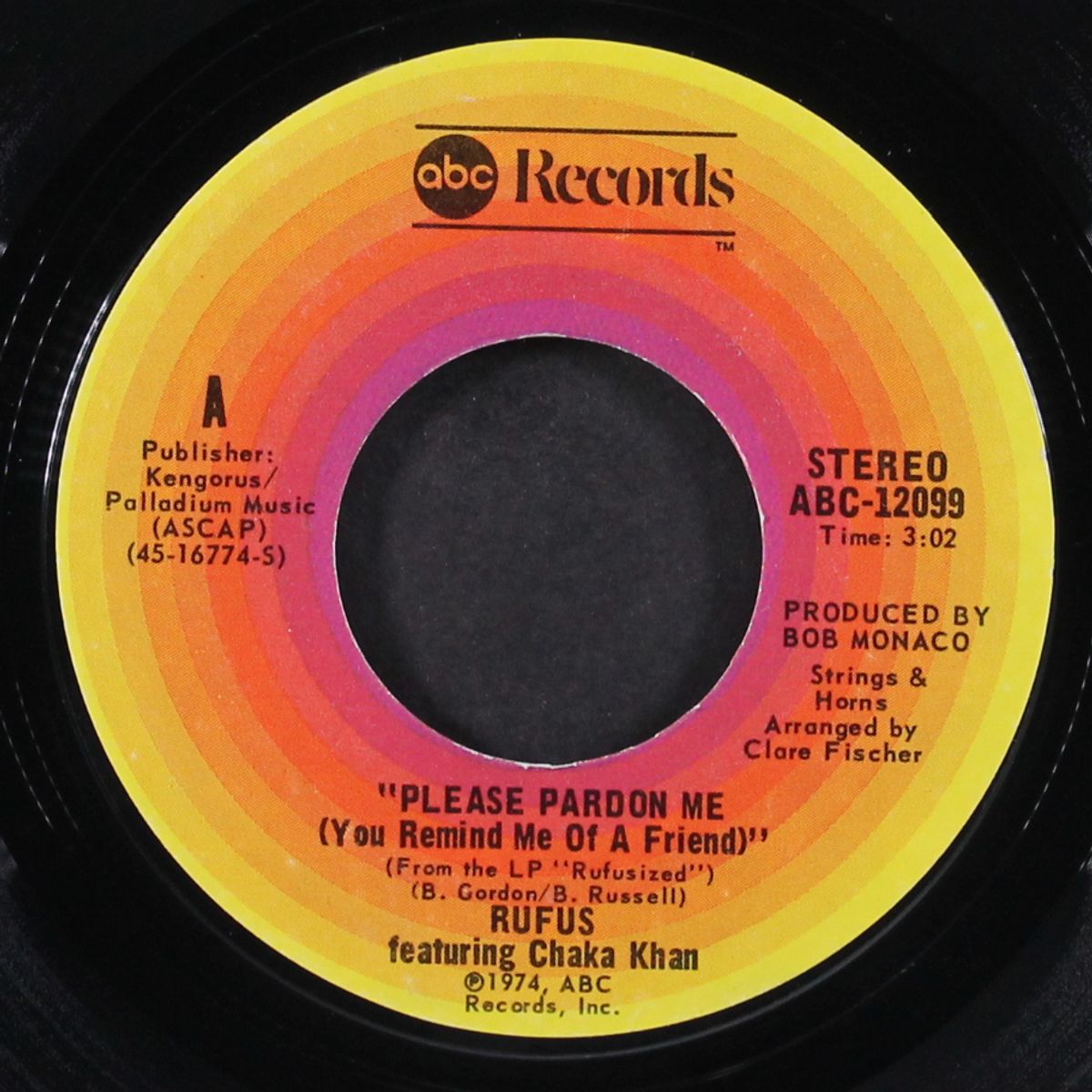 please pardon me / somebody's watching you by RUFUS & CHAKA KHAN