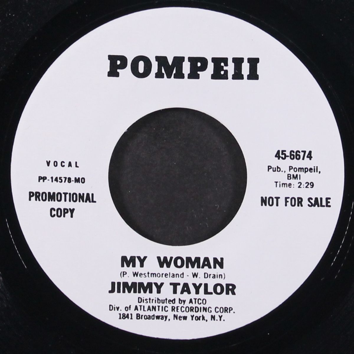 at the crossroads / my woman by JIMMY TAYLOR