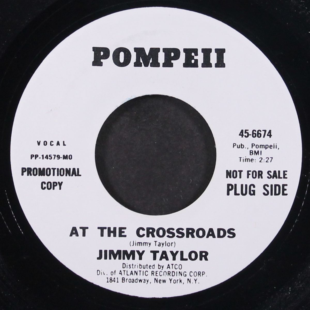 at the crossroads / my woman by JIMMY TAYLOR