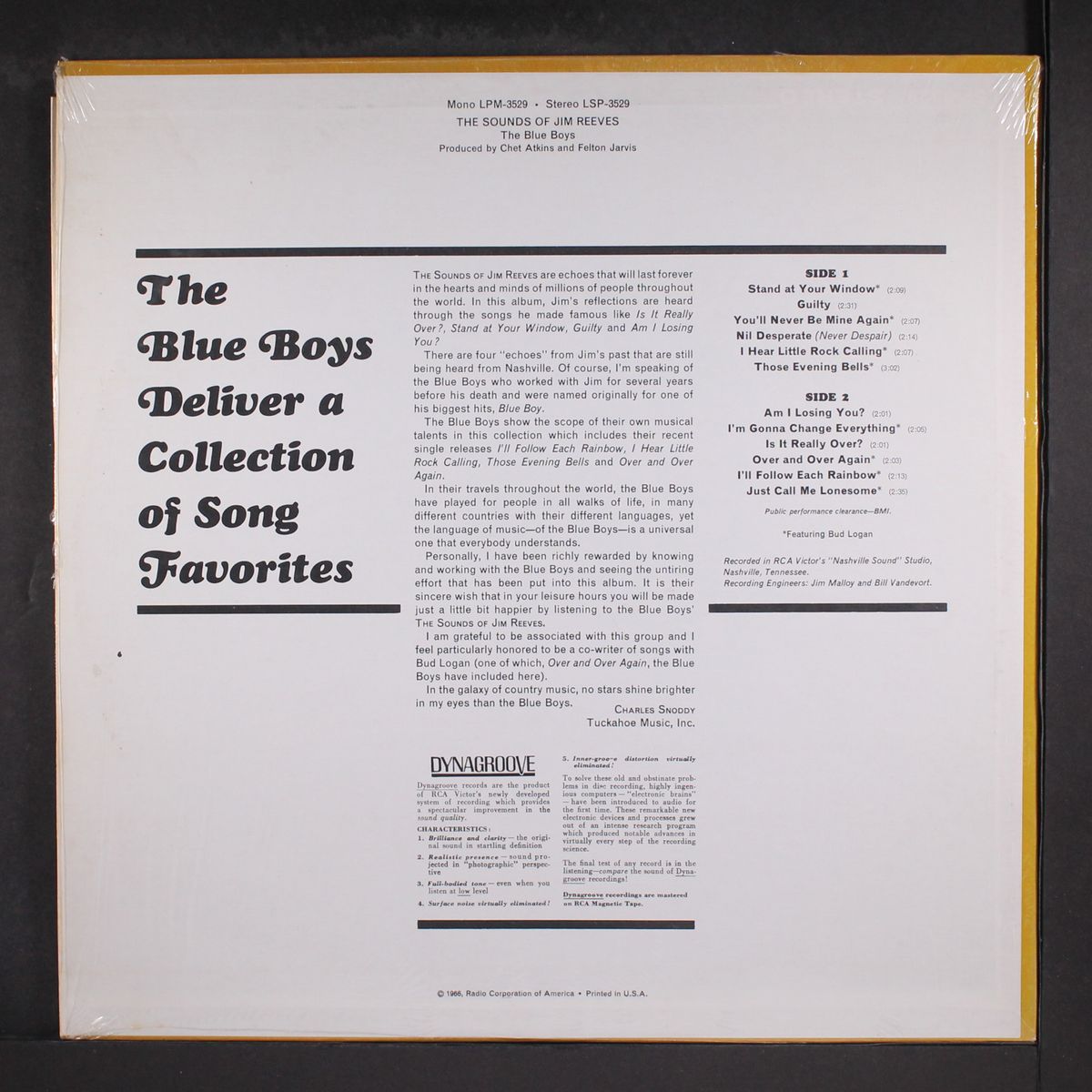 the sounds of jim reeves by BLUE BOYS
