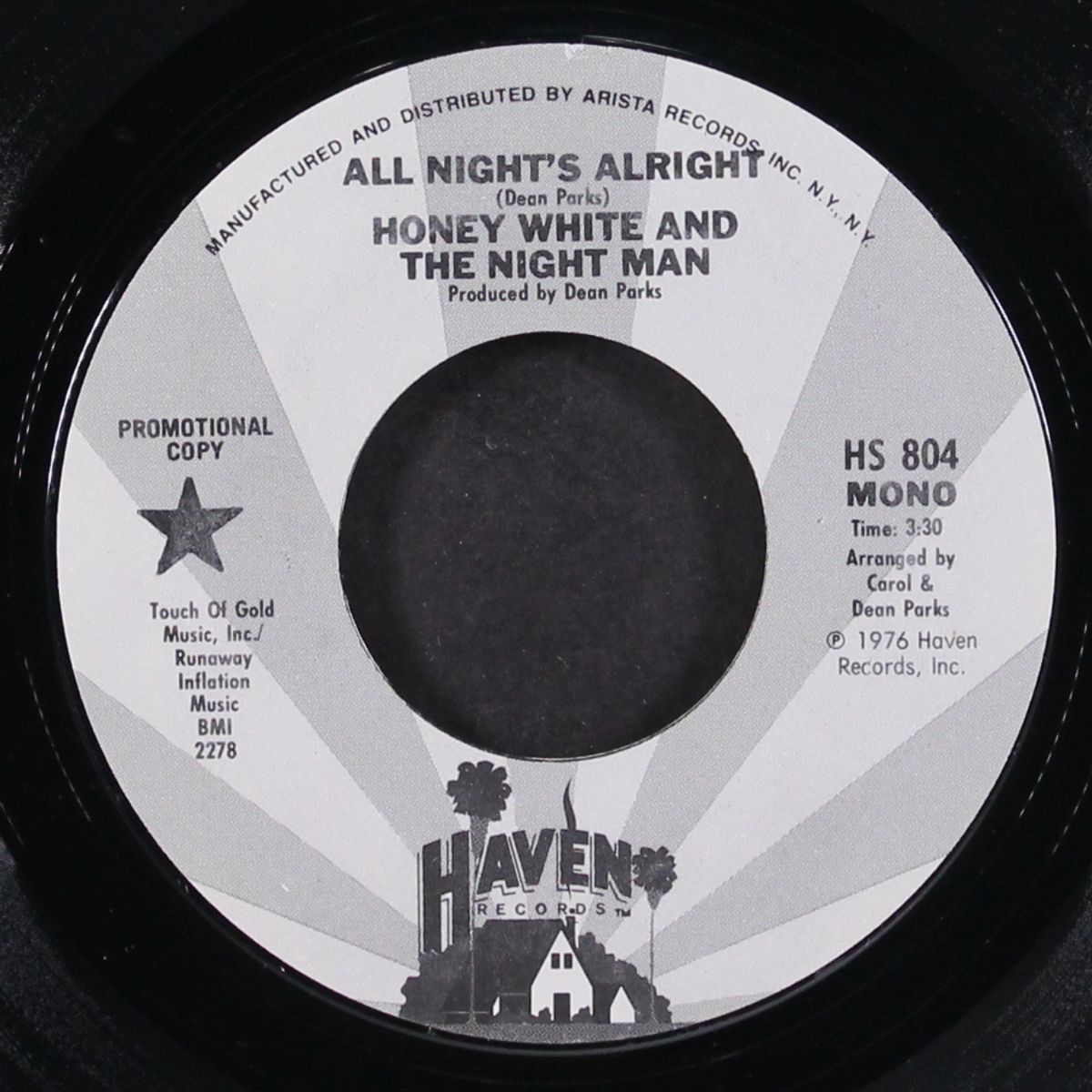 all night's alright / mono by HONEY WHITE & THE NIGHT MAN