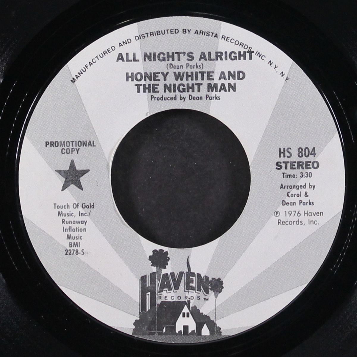 all night's alright / mono by HONEY WHITE & THE NIGHT MAN