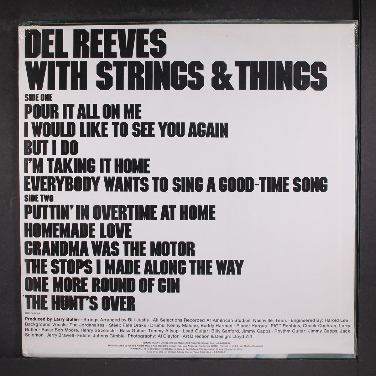 with strings and things by DEL REEVES