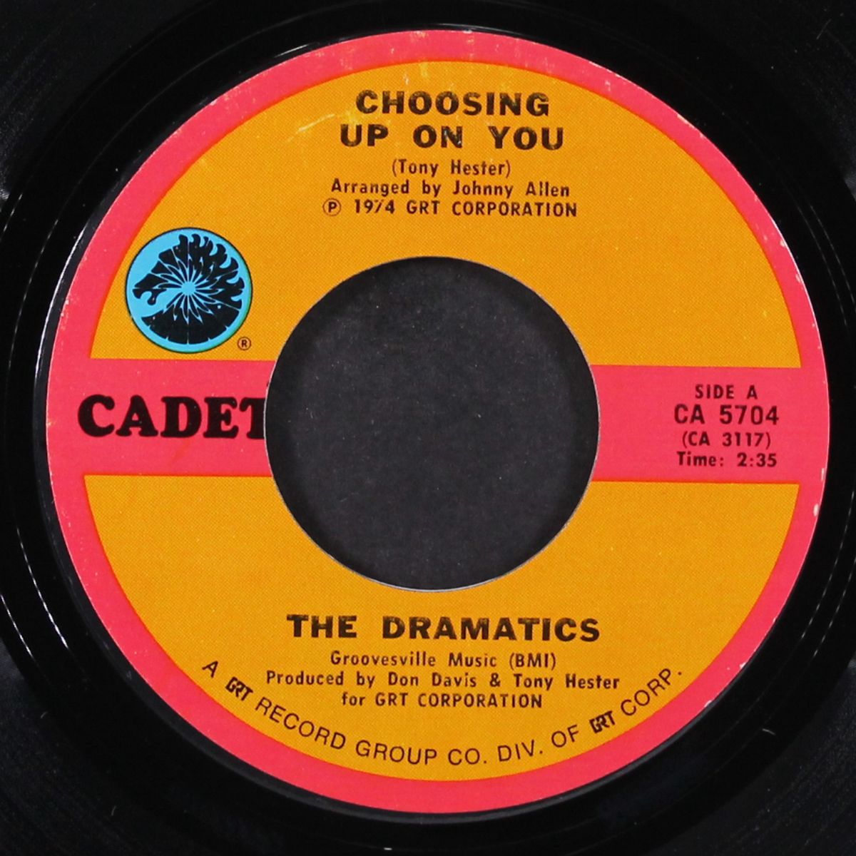 choosing up on you / door to your heart by DRAMATICS