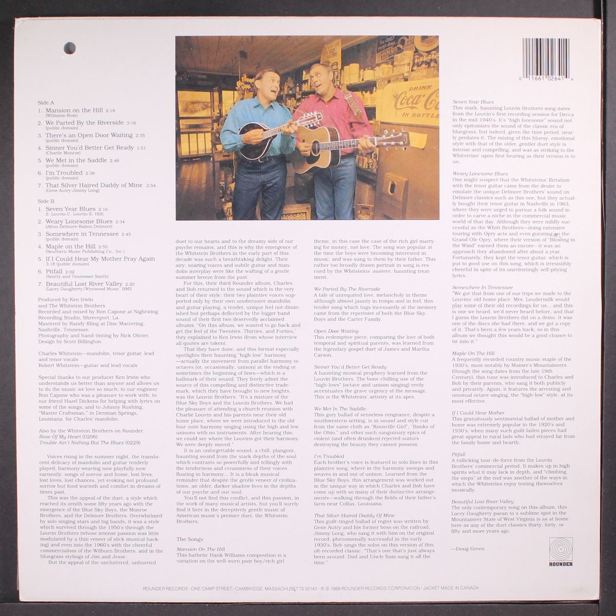 old time duets by WHITSTEIN BROTHERS