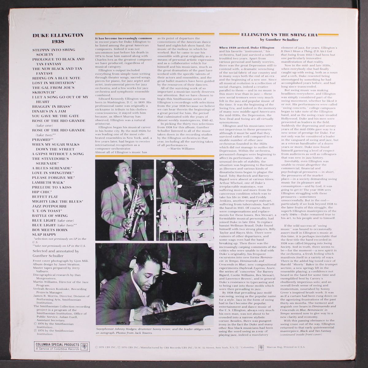 1938 by DUKE ELLINGTON