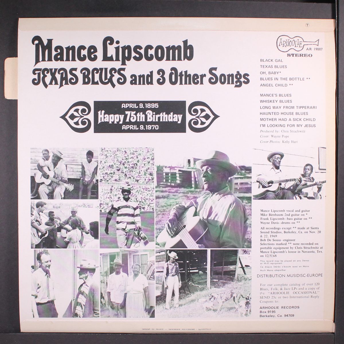 texas blues and 3 other songs by MANCE LIPSCOMB